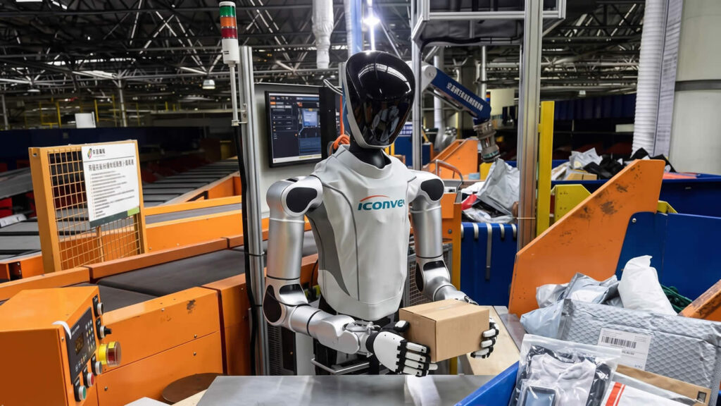 Robot Era’s M7 Embodied Robot Takes On the Toughest Job in Parcel Sorting Robot Era M7 with XHAND1 dexterous hand picks and flips a soft parcel at the China Post Guangzhou sorting center feeding station