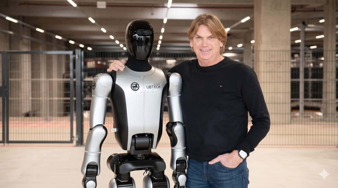 European robotics integrator Terra Robotics and UBTECH announcing their exclusive distribution partnership for humanoid robots across Germany, Austria, and Switzerland.