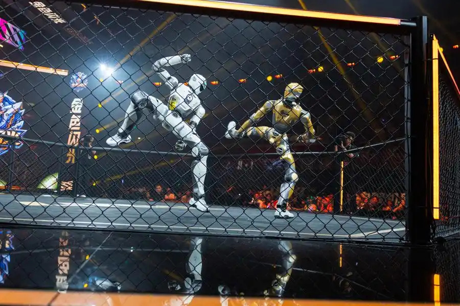 EngineAI T800 Robots Fight in Shanghai 4