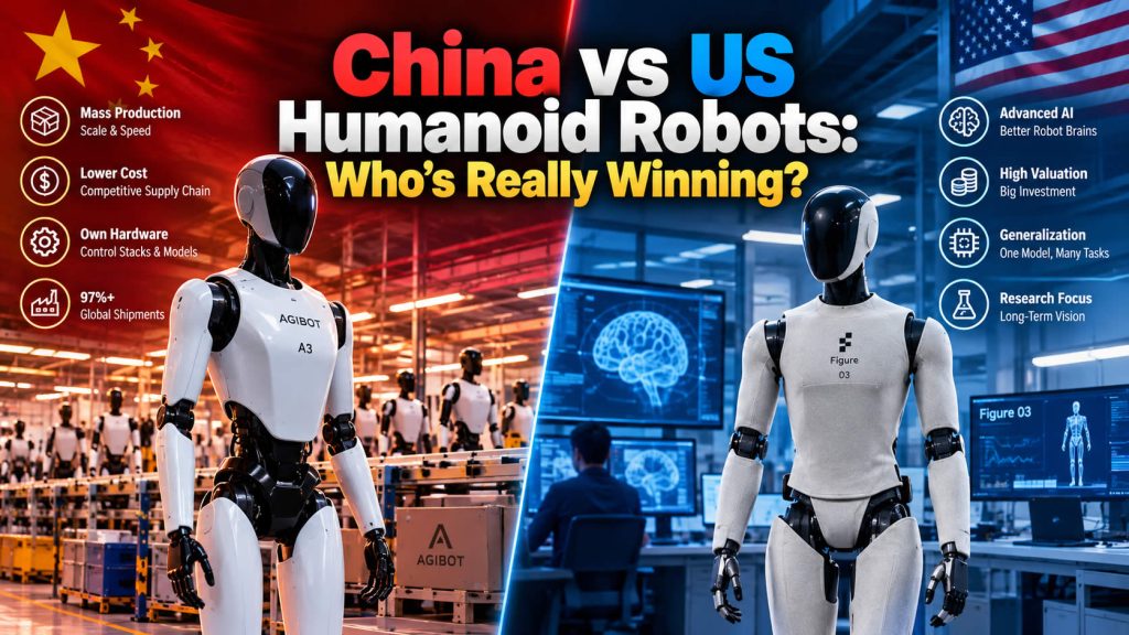 China Ships 97% of the World’s Humanoid Robots. America Builds Their Brains China vs. US Humanoid Robot Race