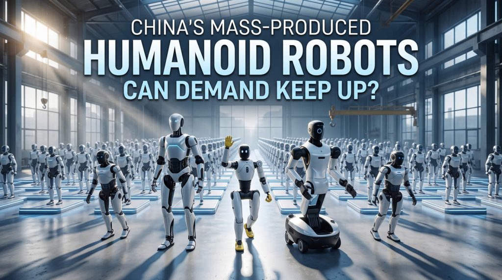 Chinese mass produced humanoid robots