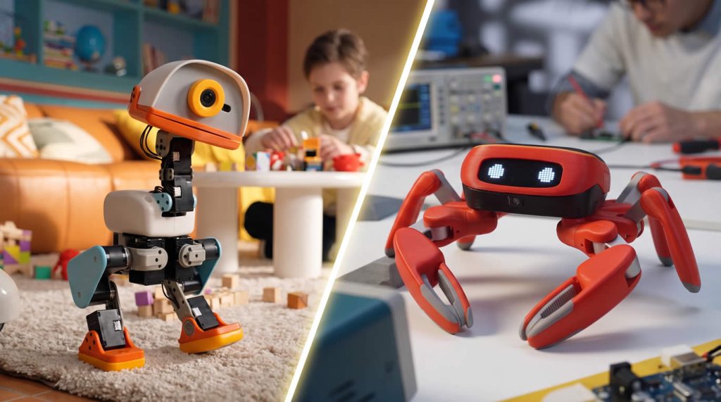 A Duck and a Crab Are the Opening Act for Humanoid Robots microduck VS jumper